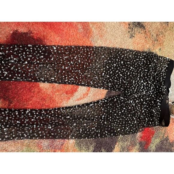 Isabel Marant Tanael Embellished Sheer Leggings Size 1 (Small) with defect - Picture 2 of 13
